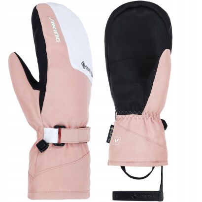 Rękawice narciarskie damskie VIKING Sherpa GTX Mitten 2.0 Pink-White
