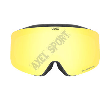 Gogle narciarskie UVEX Pwdr FM black matt (yellow) S3 - 2