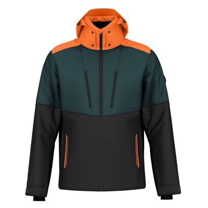 Kurtka narciarska męska HEAD NEO black-green-orange