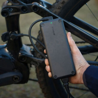 Rower elektryczny górski AMFLOW PL white Carbon - 11