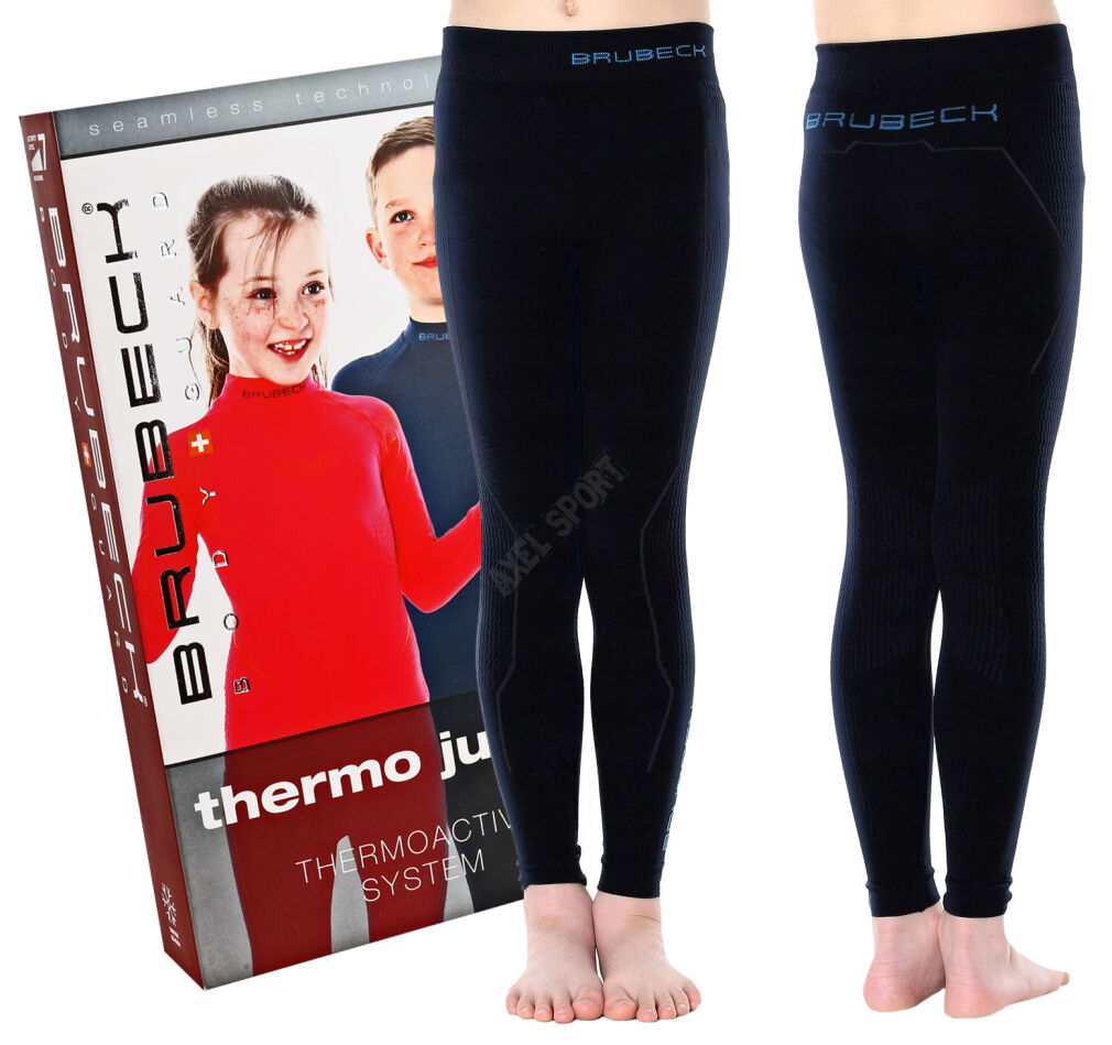 Spodnie termoaktywne junior Brubeck THERMO czarne 140/146