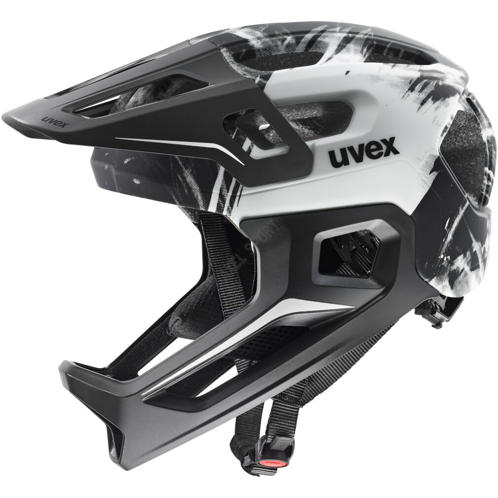Kask rowerowy UVEX React JR Fullface black-white 52-56cm