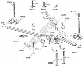 THULE Wheel Strap - pasek mocowanie koła do uchwytu 591/ 561 34358 - 3