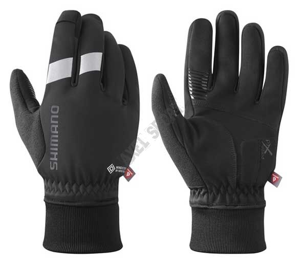 Rękawiczki rowerowe SHIMANO Windstopper Primaloft Black