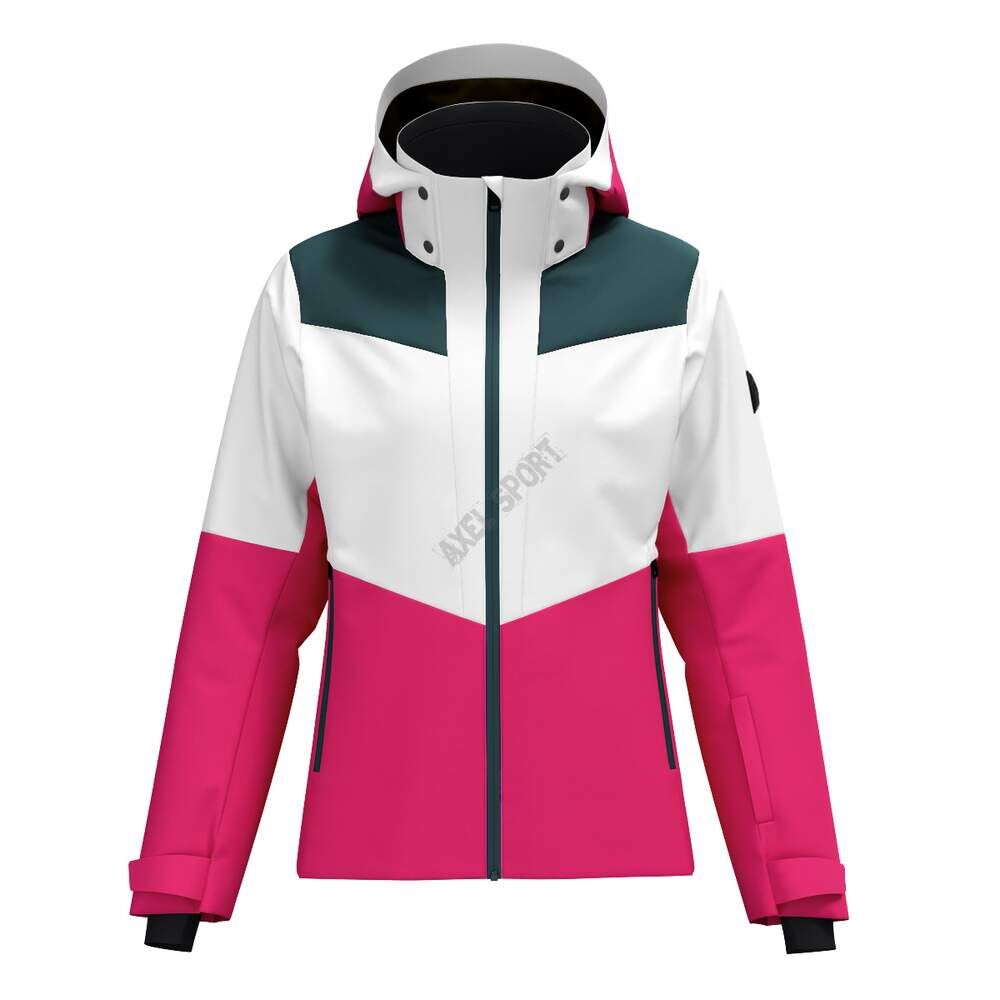 Kurtka narciarska damska HEAD ELEMENT white-pink-green 36