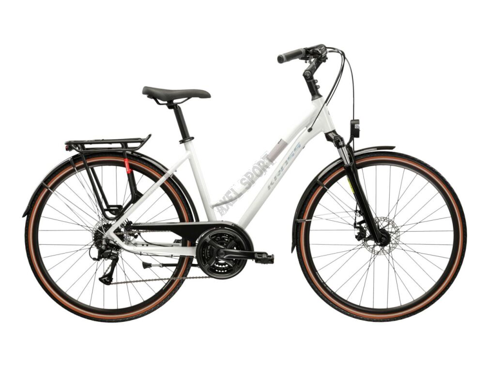 Rower trekkingowy Kross Trans 3.0 ULTRA (28'') biały holo połysk L