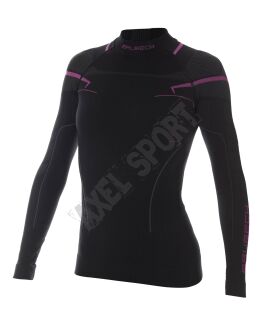 Bluza damska ciepła Brubeck THERMO czar/róż L - 4