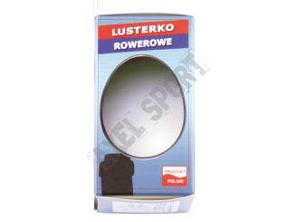 Lusterko rowerowe szklane AJS mocowane w otwór kierownicy - czarne - 6