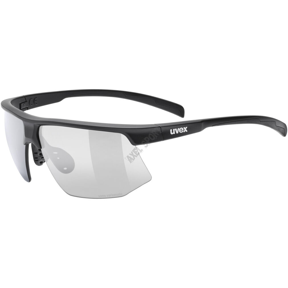 Okulary rowerowe UVEX Aerios V black/variomatic smoke (S1-S3)