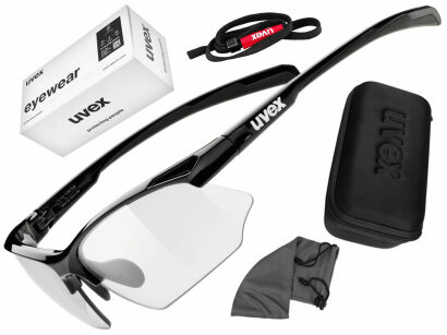 Okulary rowerowe UVEX Sportstyle 802 vario - black variomatic smoke (S1-S3)