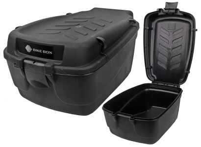 Kufer na bagażnik rowerowy duży 42x31x22 czarny