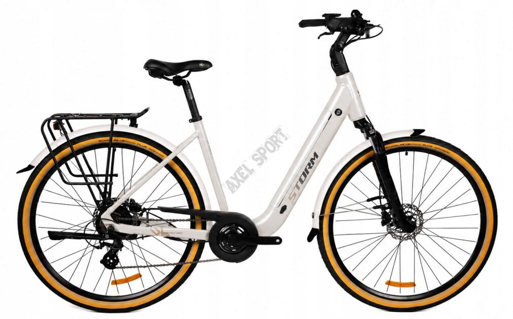 Rower miejski elektryczny Storm E-Diamond PRO (28'') R17 Lady perłowy