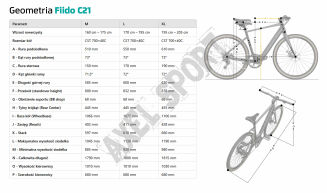 Rower elektryczny gravel miejski FIIDO C21 (28'') Grey - 12