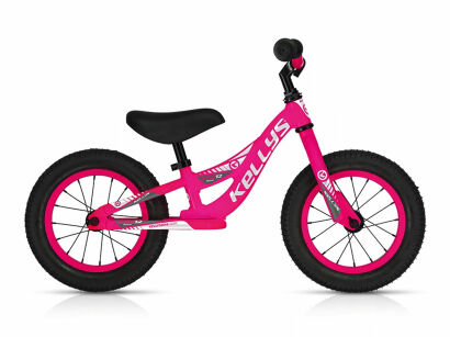 Rower biegowy dziecięcy Kellys Kite 12" neon różowy - OUTLET