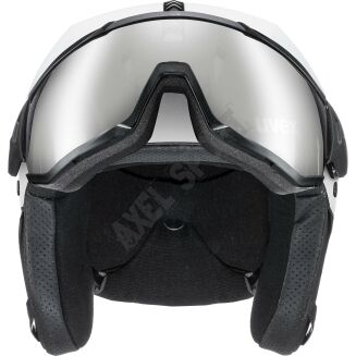 Kask narciarski UVEX Instinct Visor white-black - 2