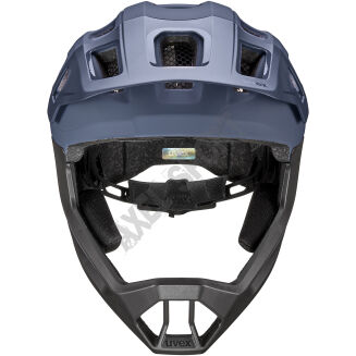 Kask rowerowy fullface UVEX React JR Dusk blue mat 52-56cm - 4