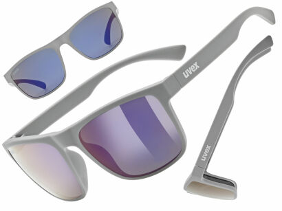 Okulary rowerowe dziecięce UVEX Rookie grey matt blue S3