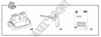 Zestaw dopasowujący (Kit) THULE Flush Railing 4013 / BMW X1 - 2
