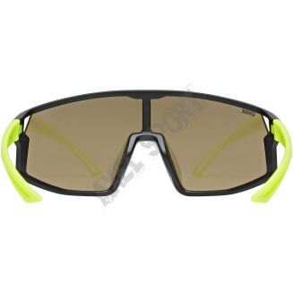 Okulary rowerowe UVEX Skyryse Jr. black-yellow matt (mirror yellow) S3 - 5