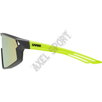 Okulary rowerowe UVEX Skyryse Jr. black-yellow matt (mirror yellow) S3 - 6