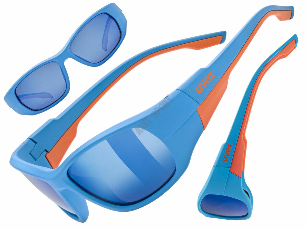 Okulary dziecięce UVEX Sportstyle 514 blue matt (mirror blue) S3