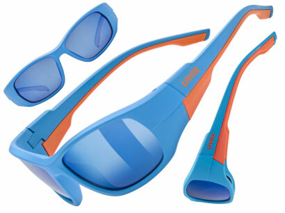 Okulary dziecięce UVEX Sportstyle 514 blue matt (mirror blue) S3