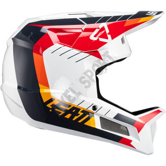 Kask rowerowy LEATT fullface MTB Gravity 2.0 white/red - 3