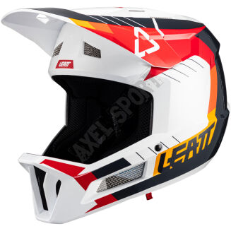 Kask rowerowy LEATT fullface MTB Gravity 2.0 white/red - 4