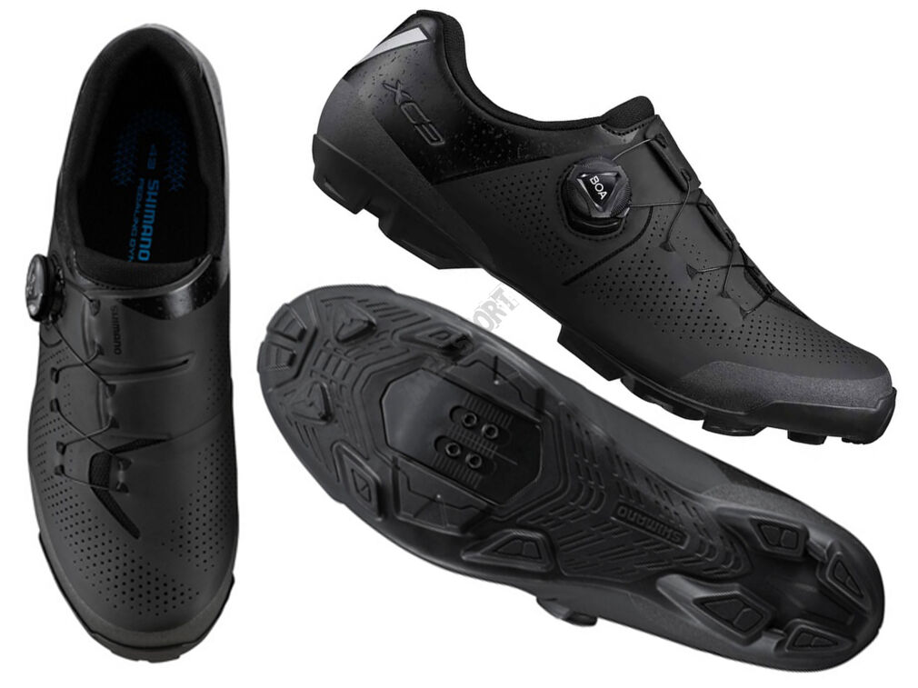 Buty rowerowe MTB męskie SHIMANO XC302 BOA czarne