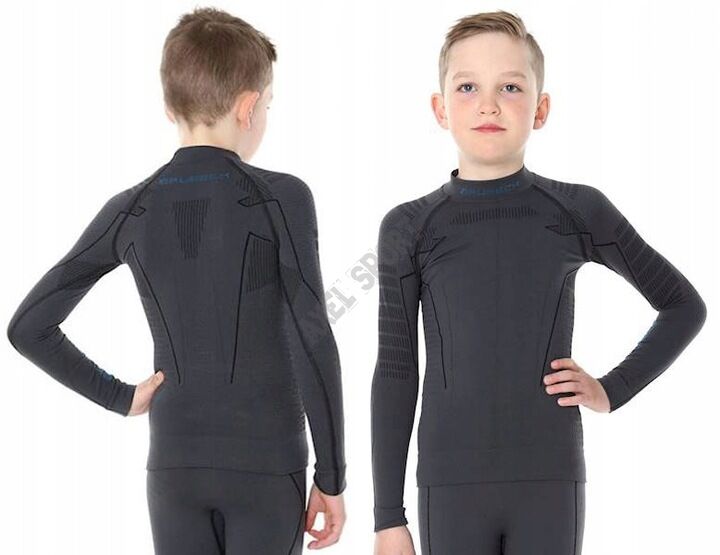 Brubeck bielizna THERMO Chłopięca bluza grafit LS1364J 152/158