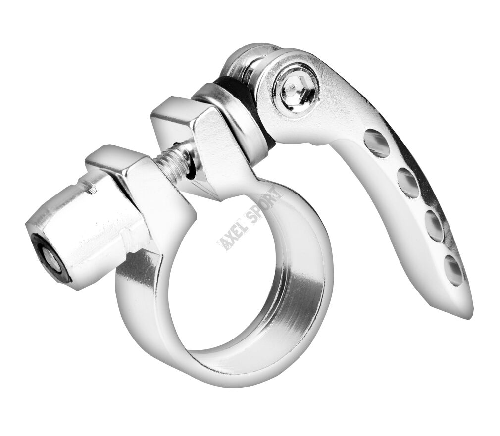 Obejma sztycy na zacisk aluminiowa srebrna 31,8mm