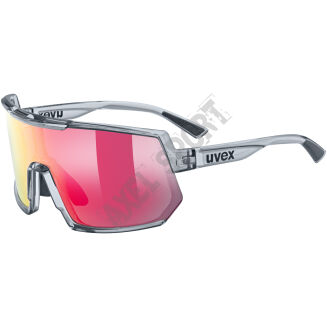 Okulary rowerowe UVEX Sportstyle 235 smoke transparent (mirror red) S2 - 2