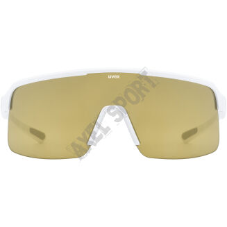Okulary rowerowe przeciwsłoneczne UVEX Dyrt white matt/mirror gold (S3) - 3