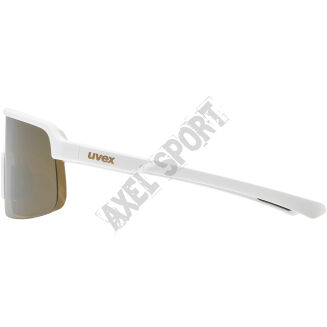 Okulary rowerowe przeciwsłoneczne UVEX Dyrt white matt/mirror gold (S3) - 6