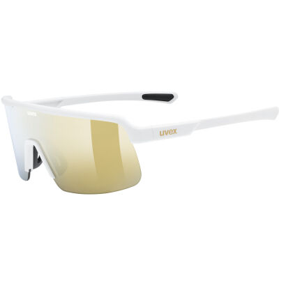 Okulary rowerowe przeciwsłoneczne UVEX Dyrt white matt/mirror gold (S3)