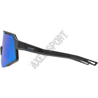 Okulary rowerowe przeciwsłoneczne UVEX Sequenze black matt/blue (S3) - 4