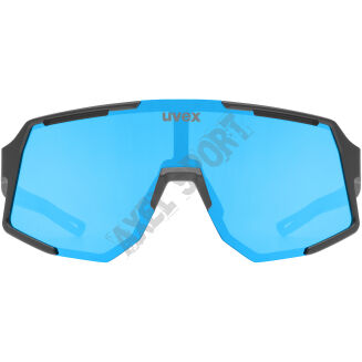 Okulary rowerowe przeciwsłoneczne UVEX Sequenze black matt/blue (S3) - 5