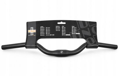 Kierownica rowerowa UNO AL-078L 31,8 mm 620 mm Backsweep 24° czarna