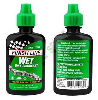 Smar olej do łańcucha FINISH LINE CROSS COUNTRY - 60 ml zielony - 2