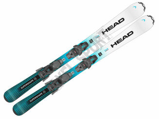 Narty HEAD Supershape Team Easy JRS white/blue + Wiązania JRS 7.5 GW - 3