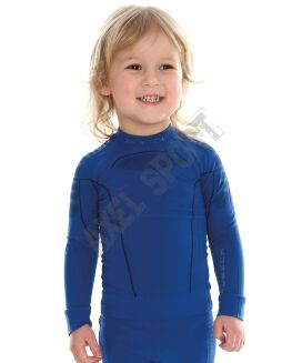 Bluza termoaktywna junior BRUBECK THERMO KIDS niebieska 116/122 - 2