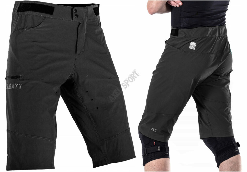 Spodenki rowerowe męskie z wkładką MTB LEATT Trail 2.0 Black