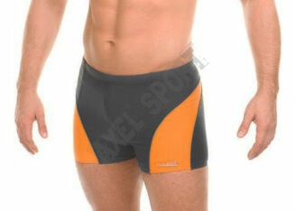 Kąpielówki męskie Aqua-speed OLIVER II  GREY-ORANGE - 2