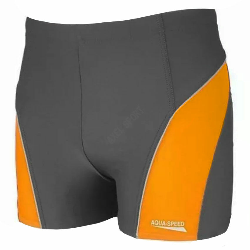 Kąpielówki męskie Aqua-speed OLIVER II  GREY-ORANGE