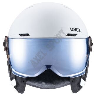 Kask narciarski UVEX Rocket JR visor white 54-58cm - 2
