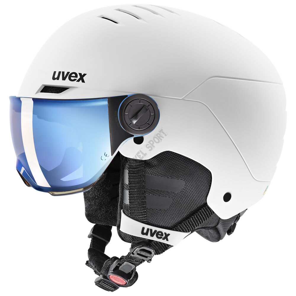 Kask narciarski UVEX Rocket JR visor white 54-58cm