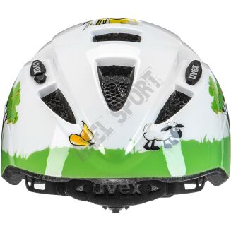 Kask rowerowy UVEX dziecięcy Kid 2 - biało zielony (owca) - 2
