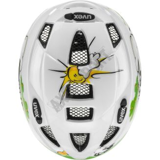 Kask rowerowy UVEX dziecięcy Kid 2 - biało zielony (owca) - 3