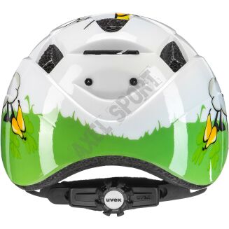 Kask rowerowy UVEX dziecięcy Kid 2 - biało zielony (owca) - 4
