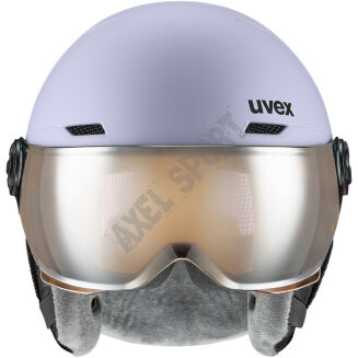 Kask narciarski dziecięcy UVEX Rocket jr. Visor lavender abst S2 - 3